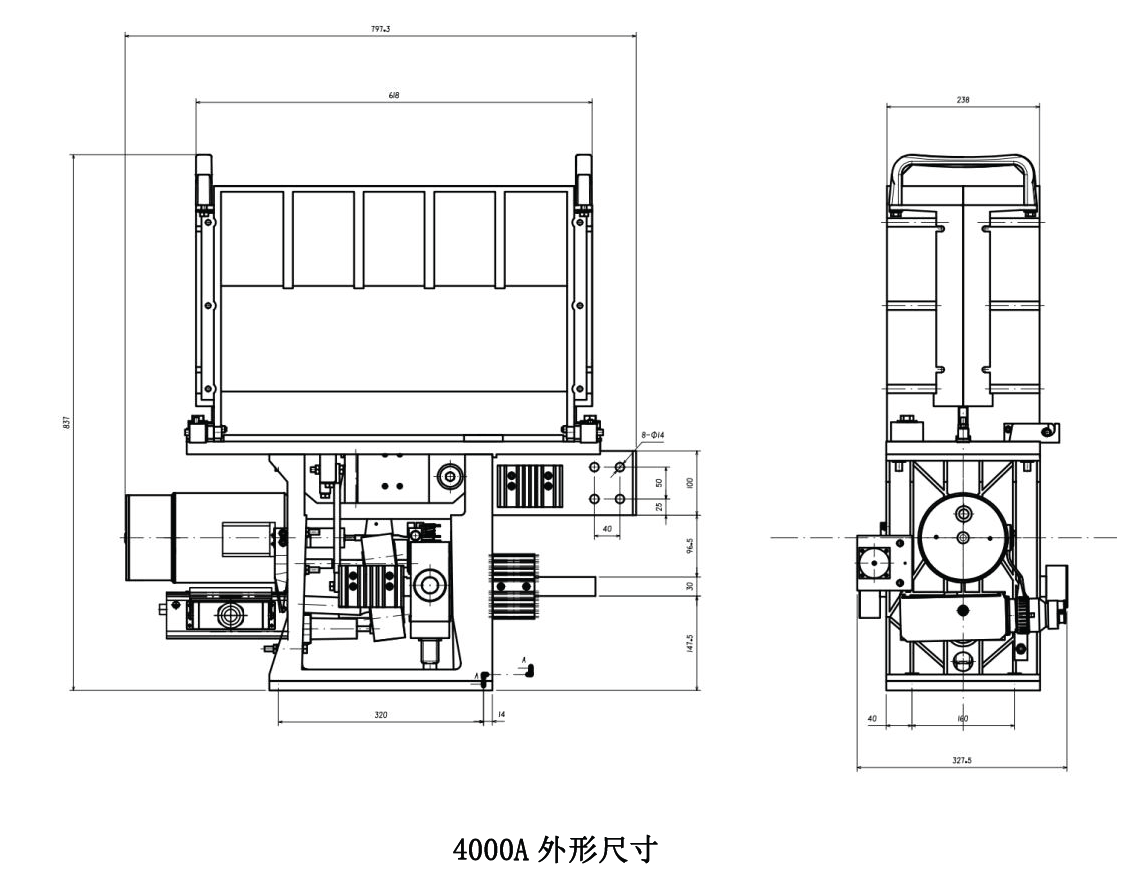 DS19 型直流快速断路器外形尺寸